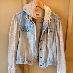 Mossimo Supply Co Hooded Denim Jacket | Size XXL (Fits Like Large)